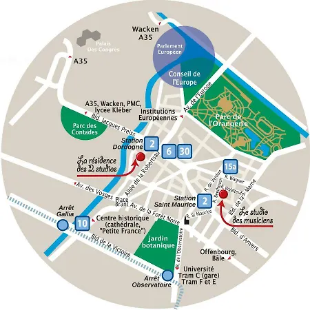 Appartement Des Musiciens - Quartier Orangerie *